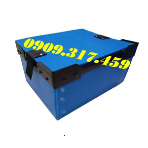 Thùng nhựa danpla đáy cố định, có nắp đậy