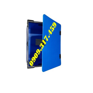 Thùng nhựa danpla đáy cố định, có nắp đậy