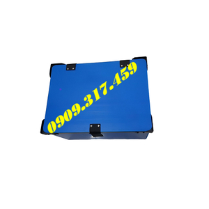 Thùng nhựa danpla đáy cố định, có nắp đậy