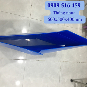 Thùng nhựa pp danpla gấp gọn dễ dàng 600x500x400mm