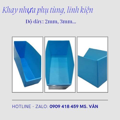 Khay nhựa đựng phụ tùng nhà xưởng, kho hàng, trạm, sửa chữa