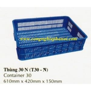 Thùng nhựa hở 30B