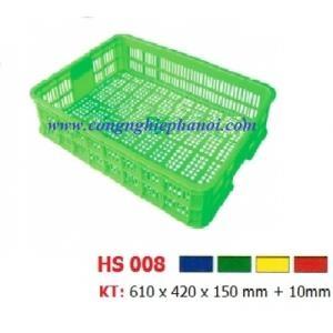 Thùng nhựa hở HS008