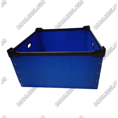 THÙNG NHỰA NẸP GÓC, ĐÁY CỐ ĐỊNH 580x580x300MM