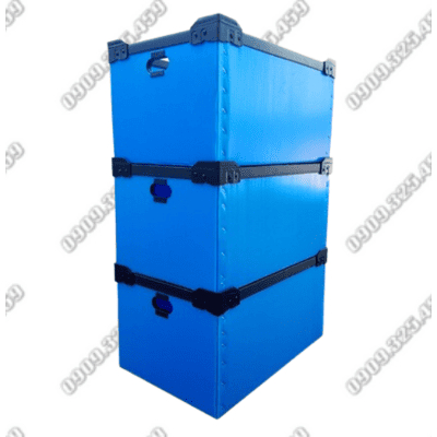 THÙNG NHỰA NẸP GÓC, ĐÁY CỐ ĐỊNH 610x380x400MM