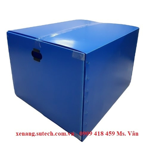 Thùng nhựa pp danpla đáy xếp kiểu mì gói