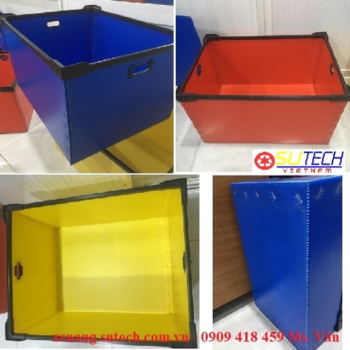 Thùng nhựa PP Danpla đáy cố định 