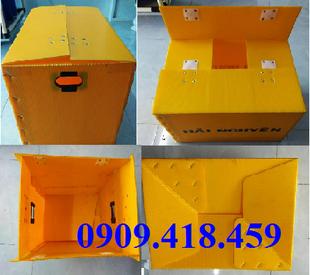 Thùng nhựa Carton đáy xếp 