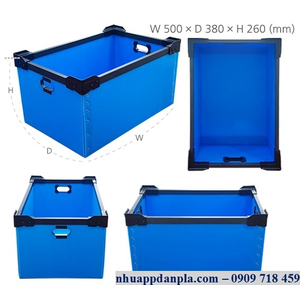 Thùng nhựa nẹp miệng 02