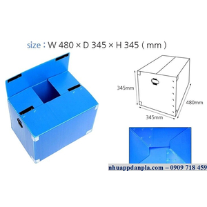 Thùng nhựa đáy xếp 01