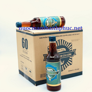 [ THÙNG 12 CHAI] Nước mắm Hạnh Phúc 60 độ đạm chai 500ml