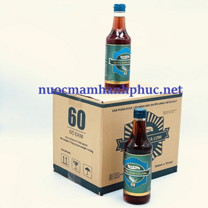 [ THÙNG 12 CHAI] Nước mắm Hạnh Phúc 60 độ đạm chai 500ml
