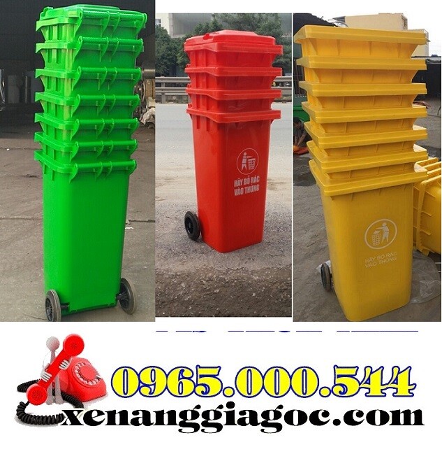 thùng rác công cộng 120 lít giá rẻ