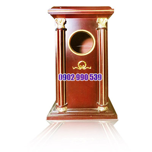 Thùng rác gỗ cao cấp nhà hàng