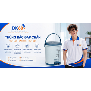 Thùng bật rác nắp tròn cao cấp nhựa VIỆT NHẬT ( 5L,8.5L,10L )