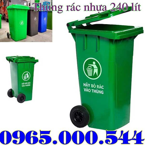 Thùng rác nhựa 240 lít HDPE giảm giá mạnh tại Hà Nội