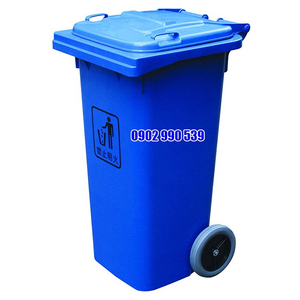 Thùng rác nhựa 240L HDPE có bánh xe