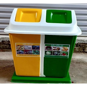 THÙNG RÁC NHỰA 60 LÍT 2 NGĂN BẬP BÊNH