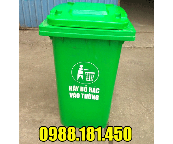 Thùng rác nhựa công cộng 240 lít giá rẻ nhất
