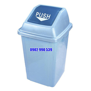 Thùng rác nhựa nắp đẩy 40L