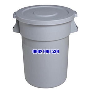 Thùng rác nhựa tròn có nắp đậy