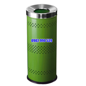 Thùng rác thép phun sơn