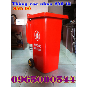 Thùng rác, thùng rác nhựa 240 lít sức chứa vượt trội