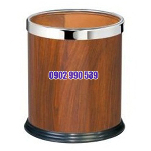 Thùng rác văn phòng bọc giả gỗ