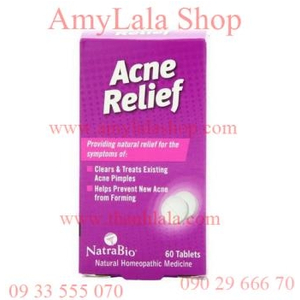 Thuốc uống trị mụn NatraBio Acne Relief - 0933555070 - 0902966670 - amylalashop.com - thanhlala.com: