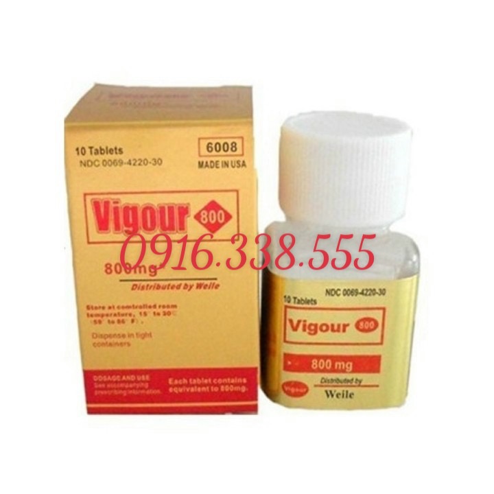 Thuốc Cương Dương Thảo Dược Vigour 800 mg USA Tăng sức khỏe cho nam giới
