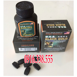 Thuốc cương dương thảo dược Black Gold 500 mg Usa
