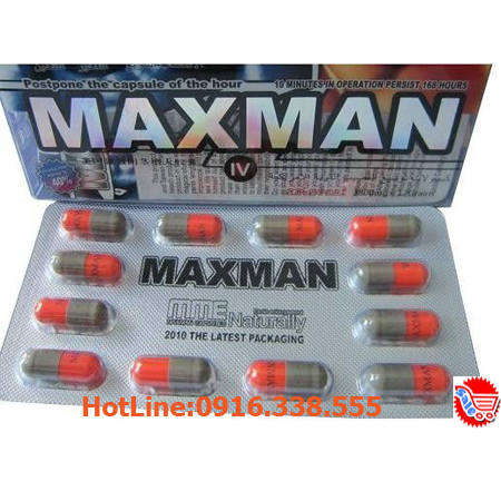 Thuốc Cường Dương Thảo Dược Maxman IV 3800 mg Penis Enlargement