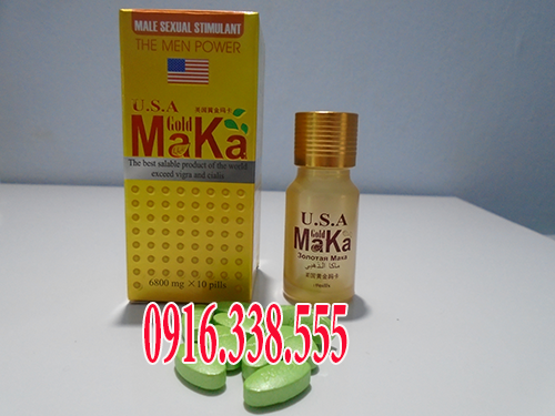 Thuốc Cường Dương U.S.A Gold Maka 6800 mg chai 10 viên