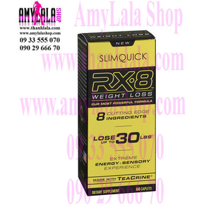 Thuốc giảm cân mạnh gấp 8 lần Slim Quick RX-8 Số 1 tại Mỹ 60 viên - 0933555070 - 0902966670 :