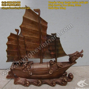 Thuyền buồm bằng đồng,Thuyền vàng chở tiền phong thủy
