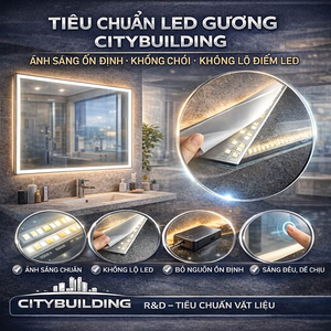 TIÊU CHUẨN LED GƯƠNG CITYBUILDING ÁNH SÁNG ỔN ĐỊNH KHÔNG CHÓI KHÔNG LỘ ĐIỂM LED