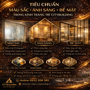 TIÊU CHUẨN MÀU SẮC ÁNH SÁNG VÀ BỀ MẶT TRONG KÍNH TRANG TRÍ CITYBUILDING