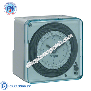 Timer 24h Hager - Model EH712 loại Analog 72x72mm