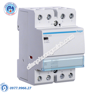 Timer 24h Hager - Model ESD463 dòng Contactor