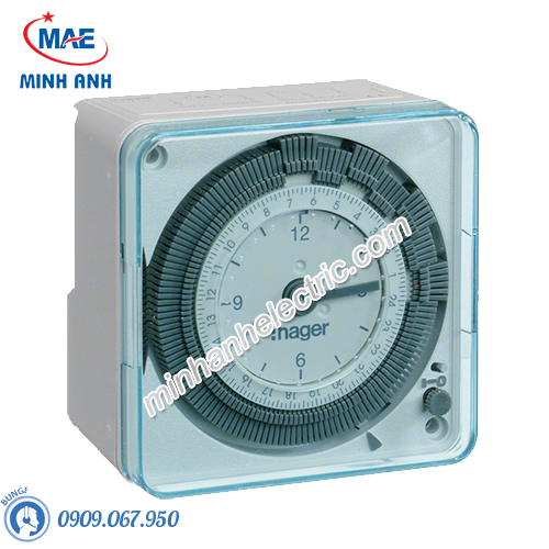 Timer 24h Hager - Model EH770 loại Analog 72x72mm
