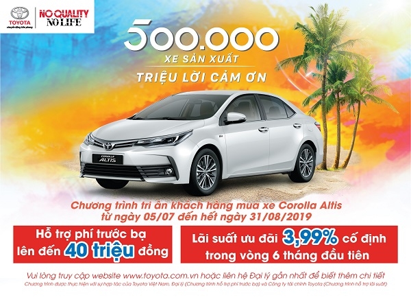 Khuyến mãi Toyota Corolla Altis
