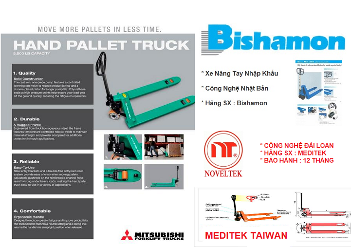 xe nâng tay chính hãng