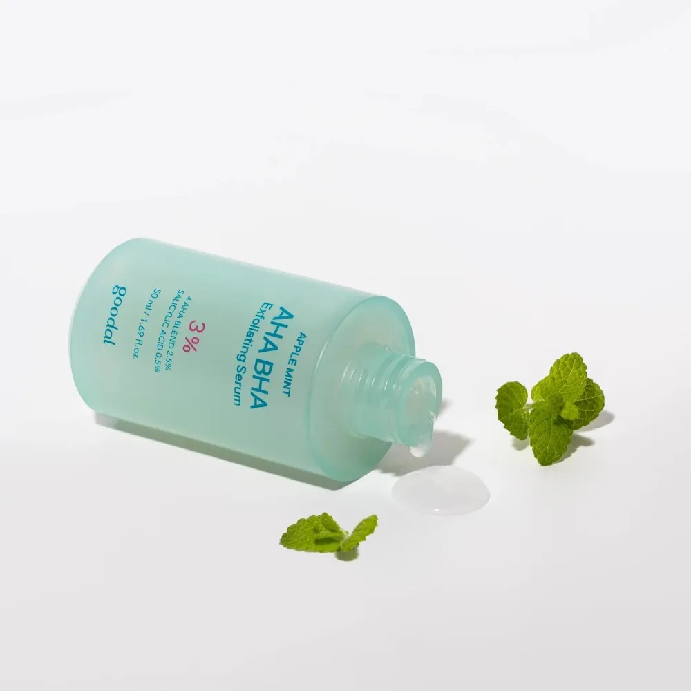 Tinh Chất Làm Sạch Da Chết Goodal Apple Mint Aha Bha 3% Exfoliating Serum 50ml