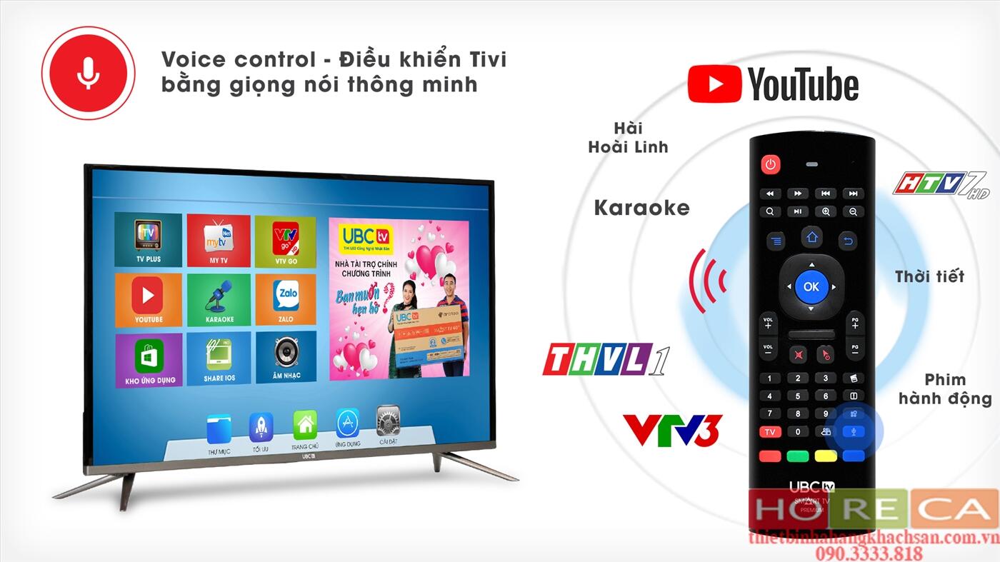 Tivi UBC 32 inch T2, Smart (Voice + Bluetooth)