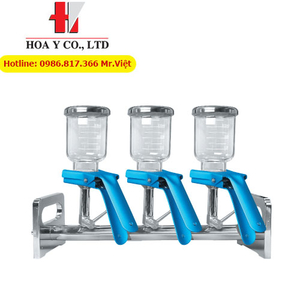 TJ.FA0214 Scilab Korea Bộ lọc vi sinh 3 phễu thủy tinh 300ml