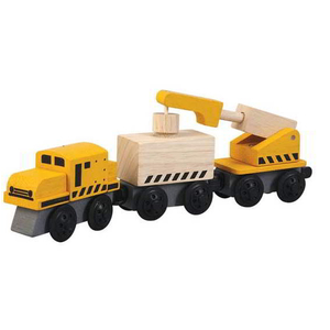 TL- Bộ đồ chơi gỗ thông minh Plan Toys mô hình xe lửa xây dựng