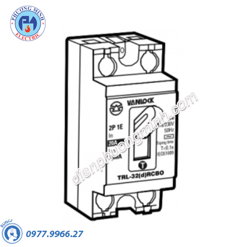 Tổ hợp cầu dao an toàn và cắt dòng rò RCBO/TRL 30mA 20A - Model TRL32/20A