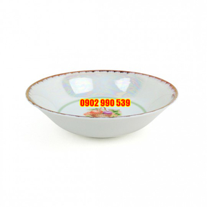 Tô Men Xà Cừ Viền Vàng Họa Tiết Trái Cây