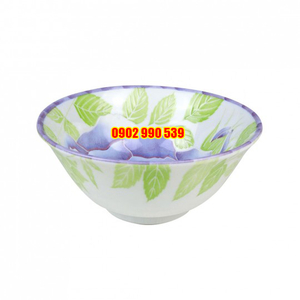 Tô Sứ Hoa Hồng Tím Lòng Tô Có Triện