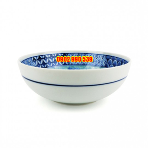 Tô Sứ Men Lam Vẽ Tay Có Triện